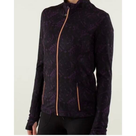 Lululemon Forme Jacket Rose Gold Full Zip  Purple Zinfandel 10 - Picture 1 of 8